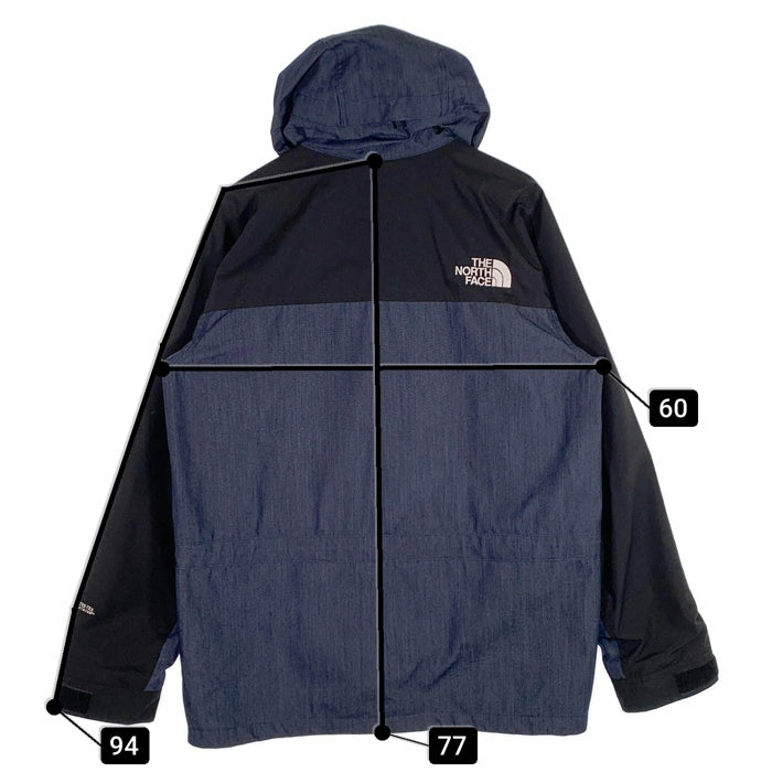 THE NORTH FACE ノースフェイス Mountain Light Denim Jacket マウンテンライト デニムジャケット インディゴ ブラック NP12032 Size XL 福生店