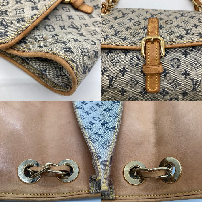 LOUIS VUITTON ルイヴィトン M92002 モノグラムミニ カミーユ チェーン ショルダーバッグ インディゴ×ベージュ 瑞穂店