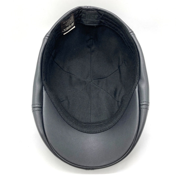 AVIREX アヴィレックス 06129142 フェイクレザー ハンチング ブラック size57cm-59cm 瑞穂店