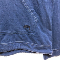 STUSSY ステューシー オーバーダイ プルオーバーパーカー ブルー 1140016 Size L 瑞穂店