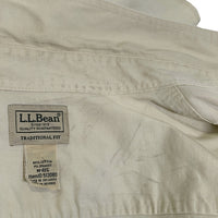 L.L.Bean エルエルビーン ツイルシャツ 生成り コットン 513080 Size M-R 福生店