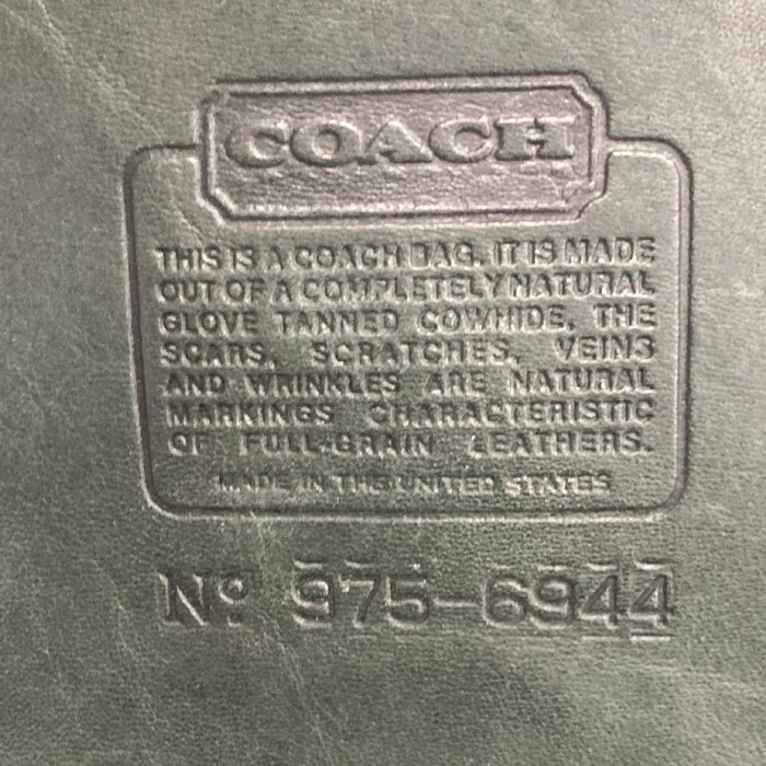 OLD COACH オールドコーチ USA製 ミニボストンバッグ 2WAY ダークグリーン 瑞穂店