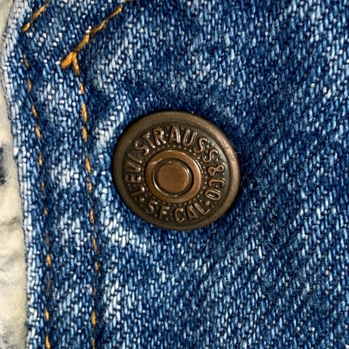 70's 80`s Levi`s リーバイス オレンジタブ ボア デニム ベスト ライトブルー 60607 0213 Size M 福生店