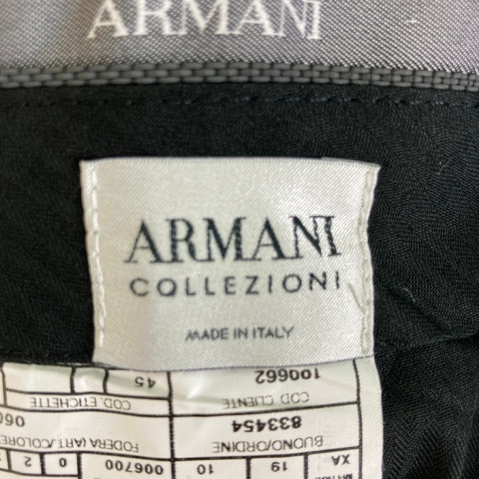 ARMANI COLLEZI アルマーニコレツォーニ ウール カシミア混 2タック スラックス グレー size- 瑞穂店