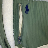 Polo Ralph Lauren ポロラルフローレン 防風フリースジャケット ホワイトxグリーン sizeS 瑞穂店
