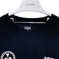blackmeans ブラックミーンズ mine マイン ロングスリーブ プリントTシャツ ブラック Size 4 瑞穂店