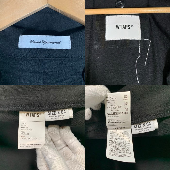 WTAPS ダブルタップス WMILL-65 JACKET.NYCO.SATIN ミリタリージャケット M-65型 ブラック BRDT-JKM01 Size 04 福生店