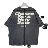 SAINT MICHAEL セントマイケル SM-YS1-0000-004 24AW CHOSEN Tee ETERNAL ヴィンテージ加工 Tシャツ ブラック sizeXL 瑞穂店