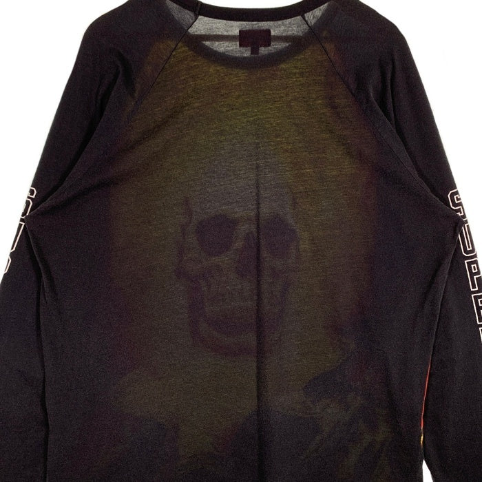 SUPREME シュプリーム 19SS Ghost Rider Raglan L/S Top ゴーストライダー ラグランスリーブトップ ブラック Size XL 福生店