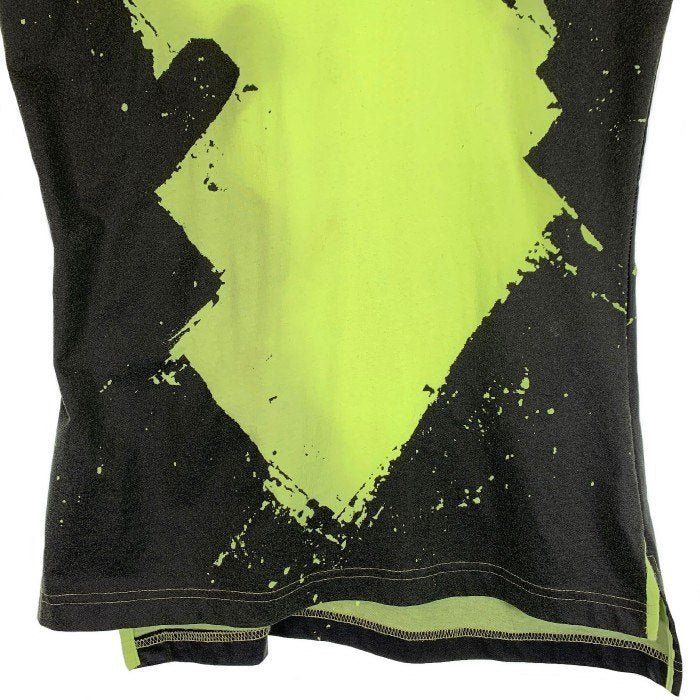 Vivienne Westwood MAN ヴィヴィアンウエストウッドマン オーブ刺繡 プリントTシャツ フレンチスリーブ 蛍光イエロー Size M 福生店