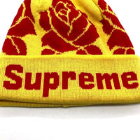 SUPREME シュプリーム 22AW Rose Beanie ローズ ビーニーキャップ ニット アクリル イエロー 瑞穂店
