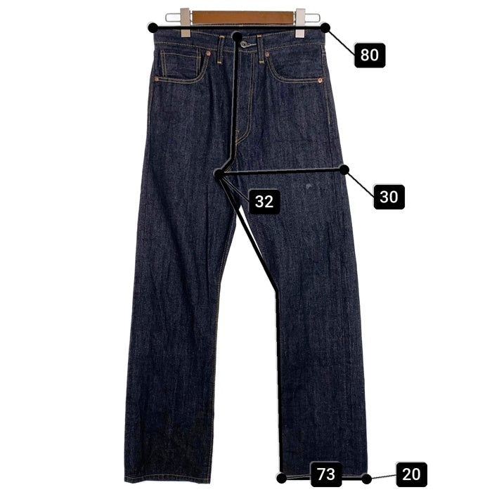 Levi's リーバイス S501XX 1944年モデル 大戦モデル 復刻 ビッグE ボタン裏3015 赤耳 セルビッチ デニムパンツ インディゴ 44501-0088 Size W31 L34 福生店