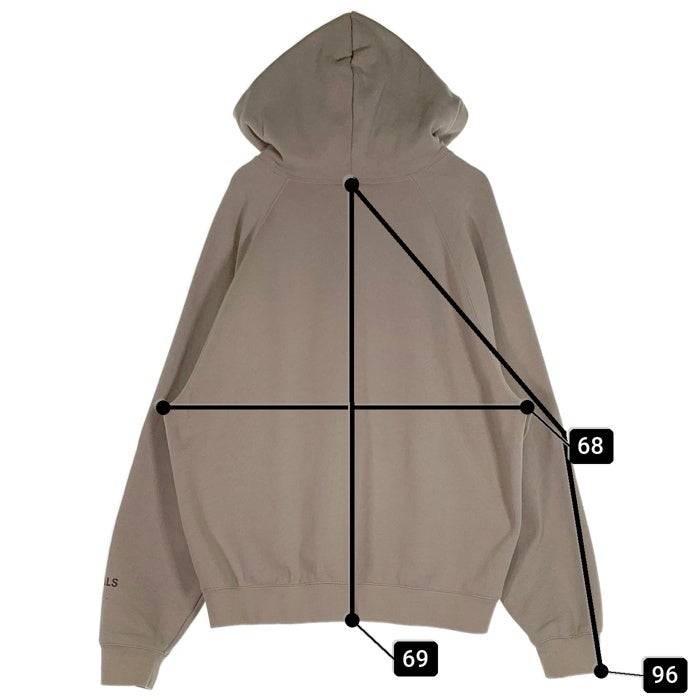 20SS FOG ESSENTIALS Hooded S フロントラバーロゴ エッセンシャルズESSENTIALS□フロントラバーロゴフーディパーカー FOG