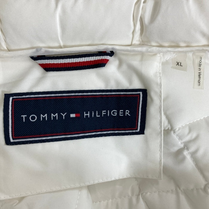TOMMY HILFIGER トミーヒルフィガー キルティングパファージャケット 中綿 ホワイト TW3CP215 Size XL 瑞穂店