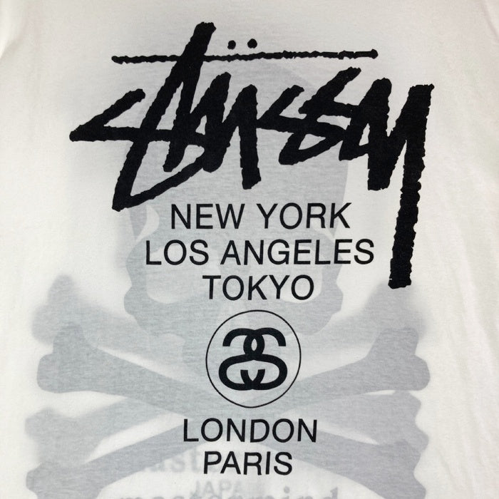 STUSSY ステューシー ×MASTERMIND マスターマインド ワールドツアーTシャツ ホワイト sizeL 瑞穂店