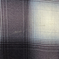 HOUSTON ヒューストン オンブレチェックシャツ レーヨン 長袖 ブラック 41188 Size XXL 瑞穂店