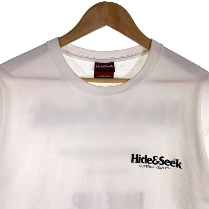 HIDE AND SEEK ハイドアンドシーク chemical conbination 30th S/S Tee 半袖 Tシャツ ホワイト H30th-060025 Size L 福生店