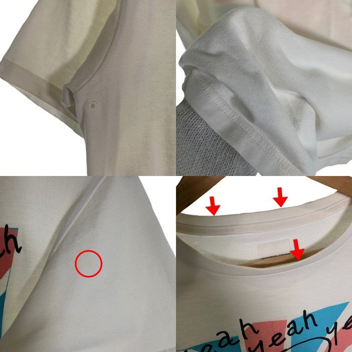 NUMBER(N)INE ナンバーナイン ユニオンジャック プリントTシャツ ビートルズ ホワイト レッド Size 2 福生店