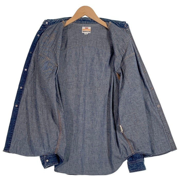 90's Levi's リーバイス ORANGE TAB オレンジタブ デニム 長袖 ウエスタンシャツ インディゴ J36 JT227 07 99 Size L 福生店