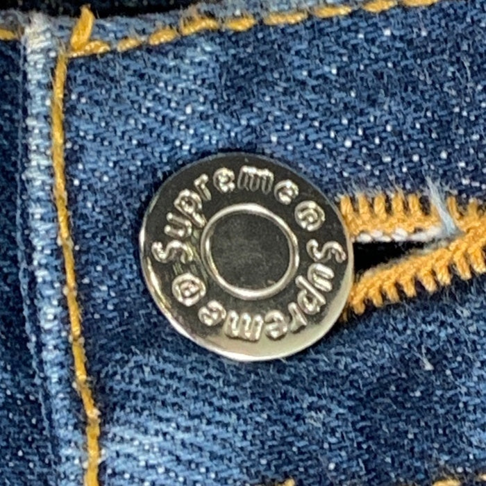 SUPREME シュプリーム SLIM スリムテーパードデニムパンツ インディゴ ボタンフライ 赤耳 Size 34 福生店