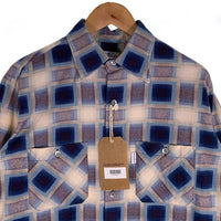 Subculture サブカルチャー COTTON CHECK SHIRT コットン チェック 長袖 シャツ ブルー SCTP-A2605 Size 2 福生店
