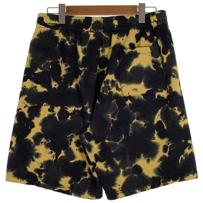 SUPREME シュプリーム 26FW Small Box Sweatshort Tie Dye スモール ボックス スウェット ショーツ ショート ハーフパンツ イエロー ブラック タイダイ Size M 福生店