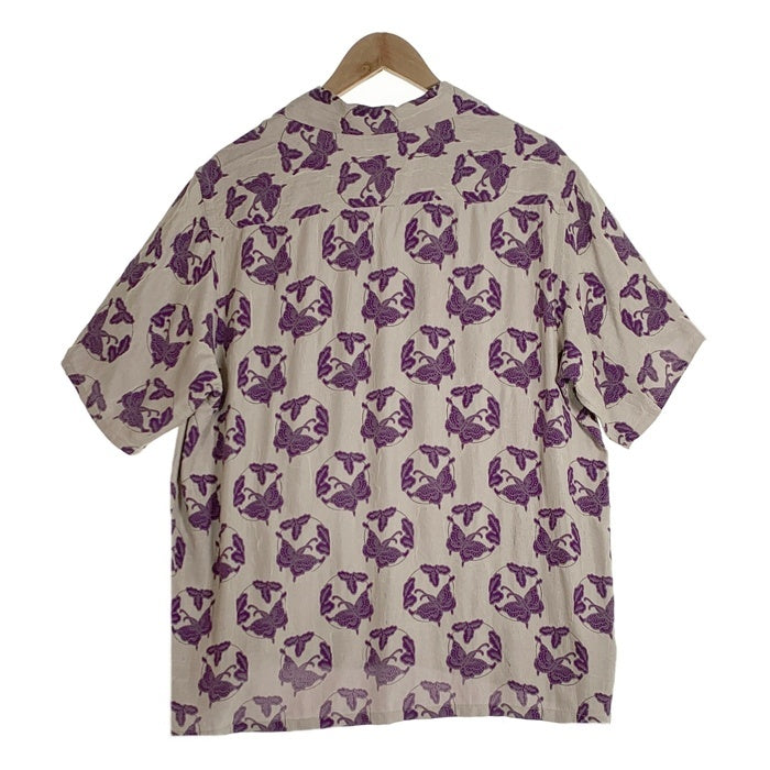 Needles ニードルズ S/S Classic Shirt-R/AC Diamond Jq. ショートスリーブ クラシックシャツ ジャカード パープル MR151 Size L 福生店