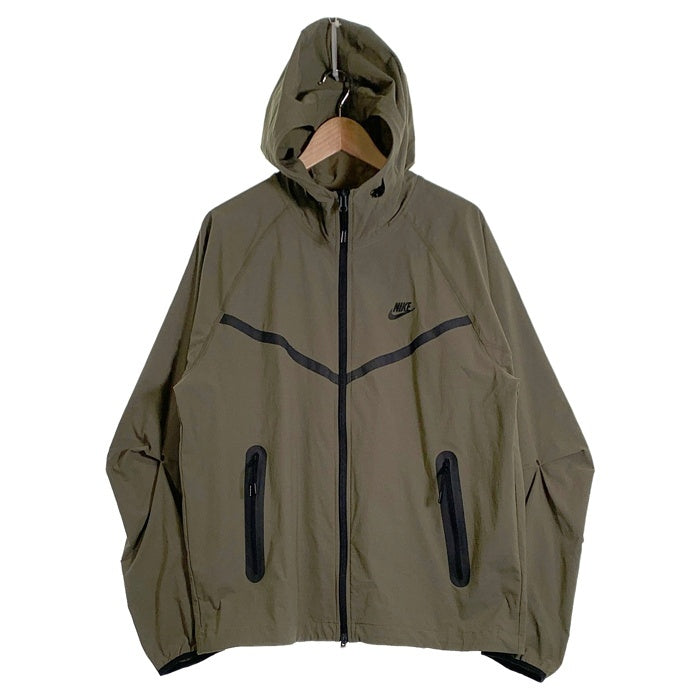 NIKE ナイキ TECH WINDRUNNER WOVEN FZ JACKET テック ウィンドランナー ウーブン ジップアップ ジャケット オリーブ HM7152-223 Size L 福生店