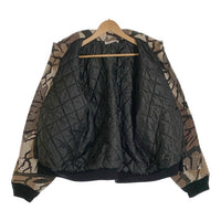 90's PREDATOR CAMOUFLAGE プレデターカモフラージュ リブブルゾン ジャケット 中綿 スナップボタン マルチ Size L 福生店