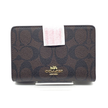 COACH コーチ F53562 シグネチャー 二つ折り財布 ブラウン 福生店
