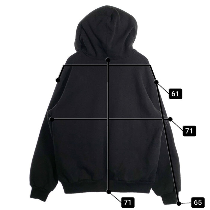 SUPREME シュプリーム 24AW Arc Thermal Zip Up Hooded Sweatshirt アーチロゴ サーマルジップアップ スウェットパーカー ブラック Size XXL 福生店
