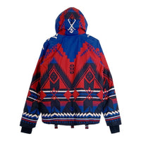 RLX RALPH LAUREN ラルフローレン ネイティブ柄 中綿 ダウンジャケット レッド ブルー ホワイト Size S 福生店