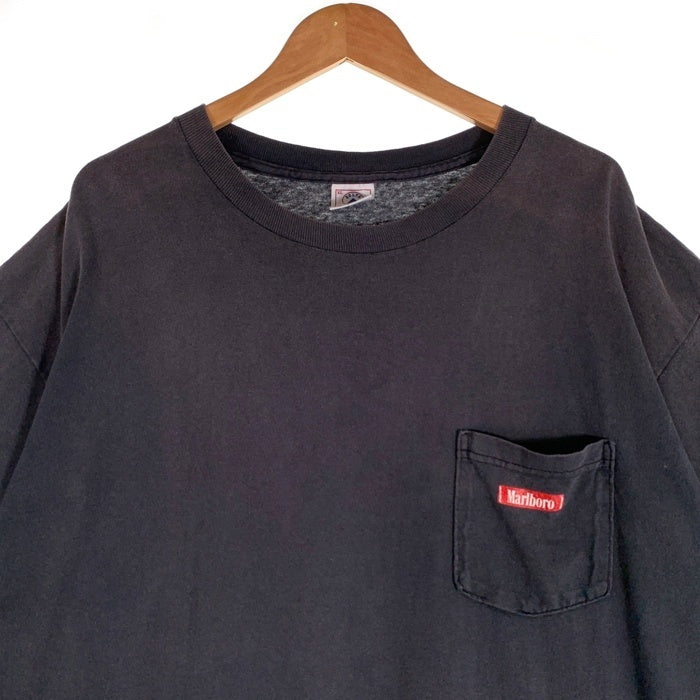 90's Marlboro マルボロ バックプリント ポケットTシャツ チャコール DELTA USA製 Size XL 福生店