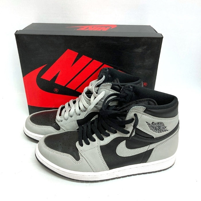NIKE ナイキ 555088-035 Air Jordan 1 High OG Shadow 2.0 スニーカー グレーxブラック size27.5cm 瑞穂店