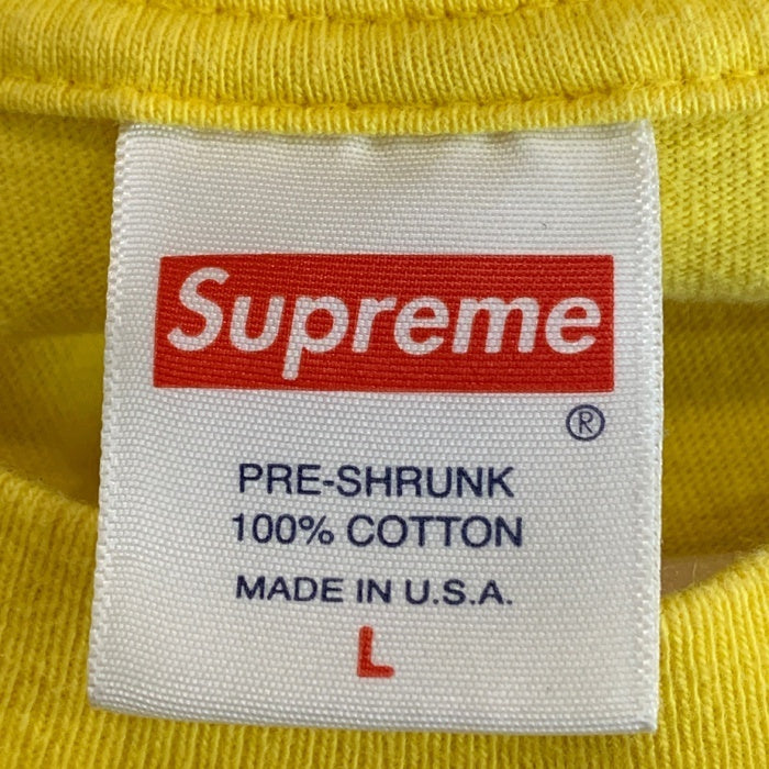 SUPREME シュプリーム 22AW Warning Tee ワーニング プリントTシャツ イエロー Size L 福生店