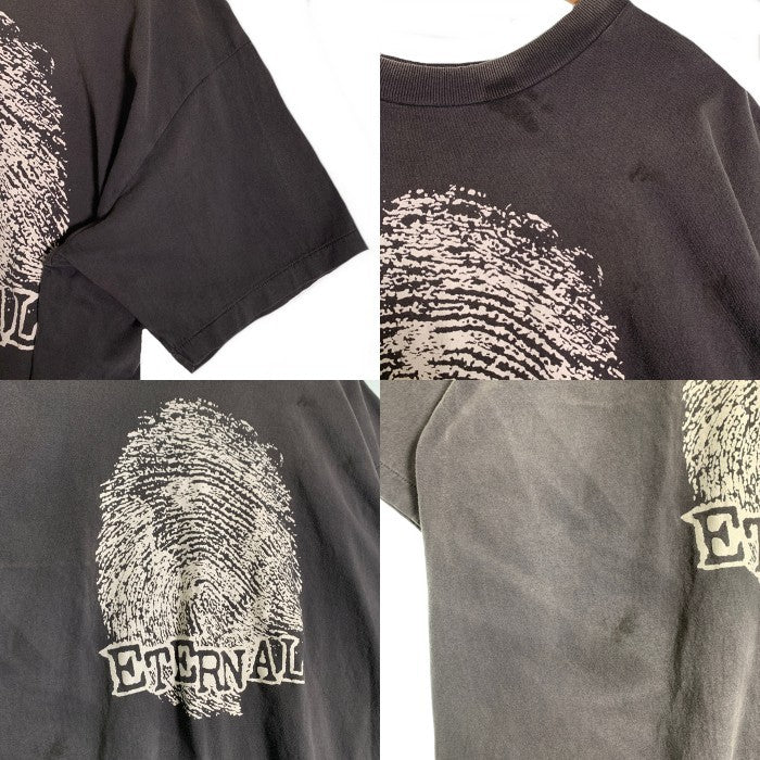 SAINT Mxxxxxxセントマイケル 24AW SS TEE CHOSEN ヴィンテージ加工 プリントTシャツ フェードブラック SM-YS1-0000-004 Size XL 福生店