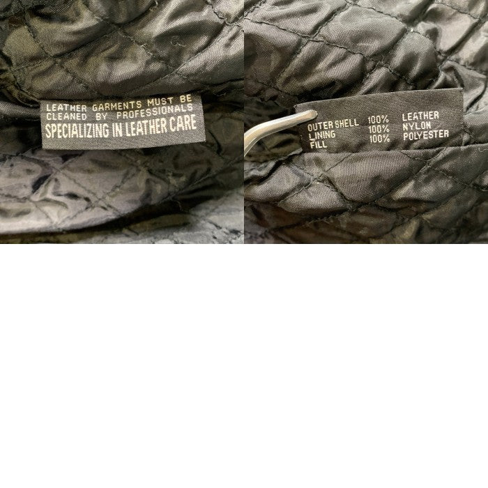 CHARLES KLEIN チャールズ クライン シングル レザージャケット ブラック Size XL 福生店