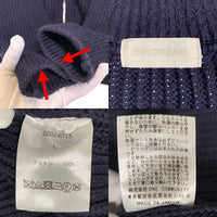 DAYDREAM デイドリーム ovy Cotton Shaggy Drivers Knit シャギードライバーズニット ネイビー 2024015 Size L 福生店