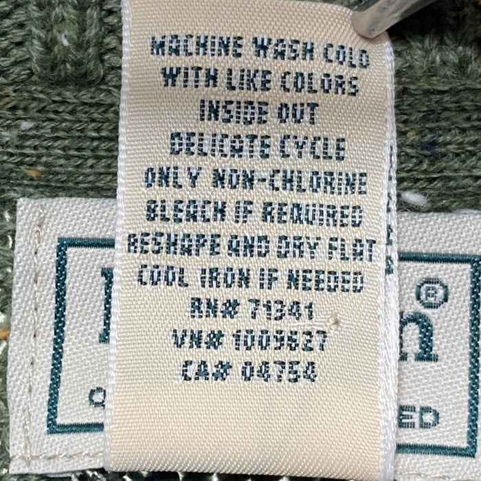 L.L.Bean エルエルビーン オーガニックコットン ケーブルニットセーター グリーン Size XXL-R 瑞穂店