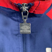 00's UMBRO アンブロ トラックジャケット ポリエステル ネイビー レッド ホワイト  Size XL 福生店
