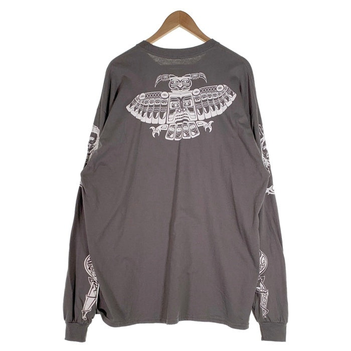 RHCP ANTHONY KIEDIS L/S T-SHIRT レッチリ アンソニー・キーディス タトゥープリント ロングスリーブTシャツ チャコールグレー フリーウェイ 現行品 Size XXL 福生店