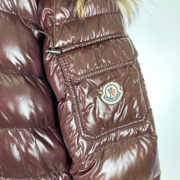 MONCLER  モンクレール ROD ロッド ファー ダウンジャケット ワイン size0 瑞穂店