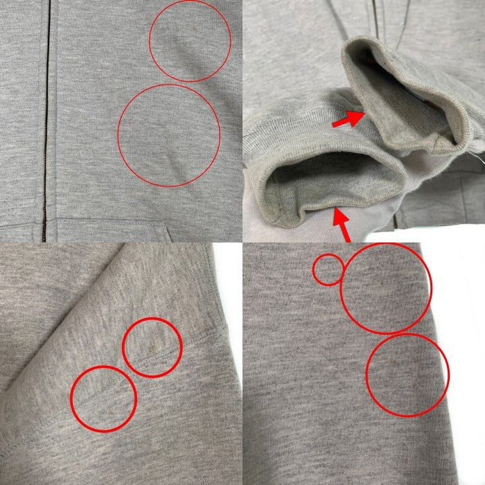 90-00's Carhartt カーハート ジップアップ スウェットパーカー 裏サーマル グレー K129 ASH メキシコ製 Size XL-R 福生店