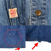 50’s TUF NUT タフナット デニムカバーオール スナップボタン インディゴ Size M-L 相当 福生店
