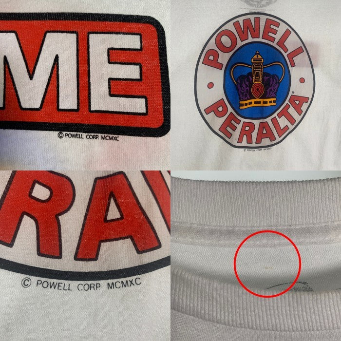 POWELL PERALTA パウエルペラルタ SUPREME S/S T-SHIRTS サプリーム 半袖 Tシャツ ホワイト Size M 福生店