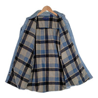 WORLD ISLAND ワールドアイランド 裏地ブランケット 裏地キルティング 長袖 デニム シャツ ライトブルー Size XL 福生店