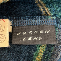 JURGEN LEHL ヨーガンレール Vネックボーダーカットソー グリーン sizeM 瑞穂店