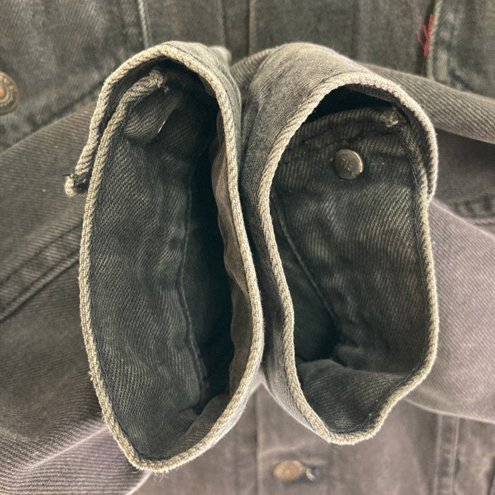 Levi's リーバイス 70507-0270 USA製 ボタン裏715 後染めブラック ハンドポケット トラッカージャケット Gジャン ブラック sizeL 瑞穂店