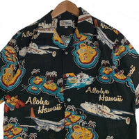 reyn spooner レインスプーナー 半袖 アロハシャツ ブラック 19SRS-FR-005 Size M 福生店
