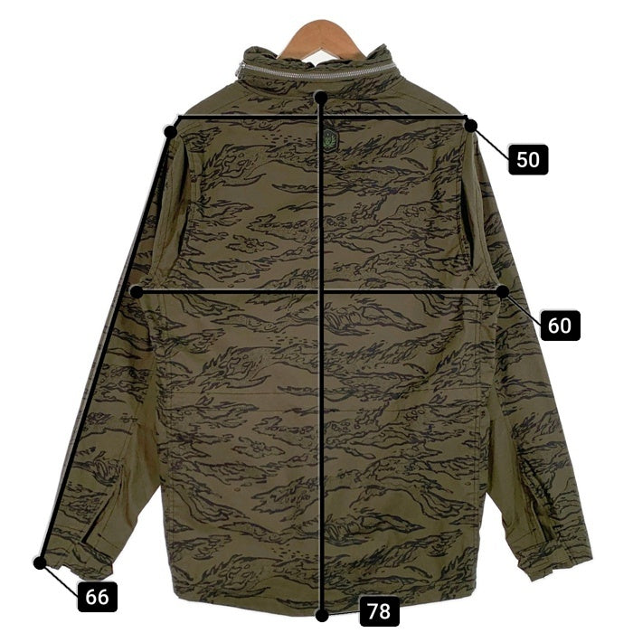 TD APPAREL Tactical Distributors コットン フィールドジャケット 総柄 グリーン Size L 福生店